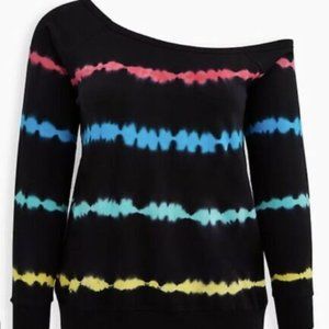 Torrid Celebrate Love Pride Tie Dye Rainbow shirt